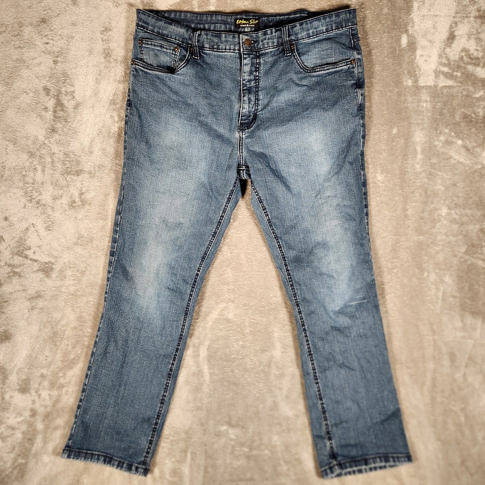 Urban Star Jeans Mens 40x29 Blue Excellent Stretch Straight Leg Denim Pants
